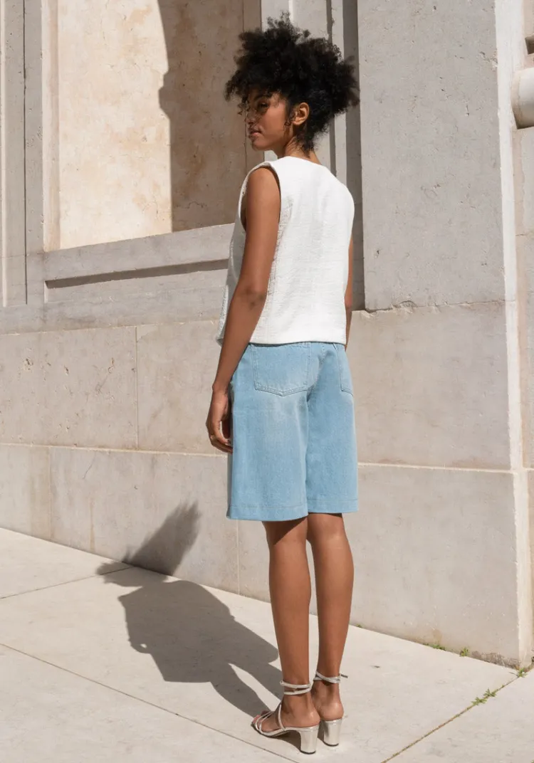 bermuda_onde_light_blue_2.webp Discount Bermuda ONDE Jupes & Shorts