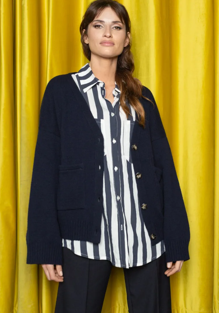 chemise_agora_navy_stripes_6.webp Discount Chemise AGORA Tops & Tees | Chemises