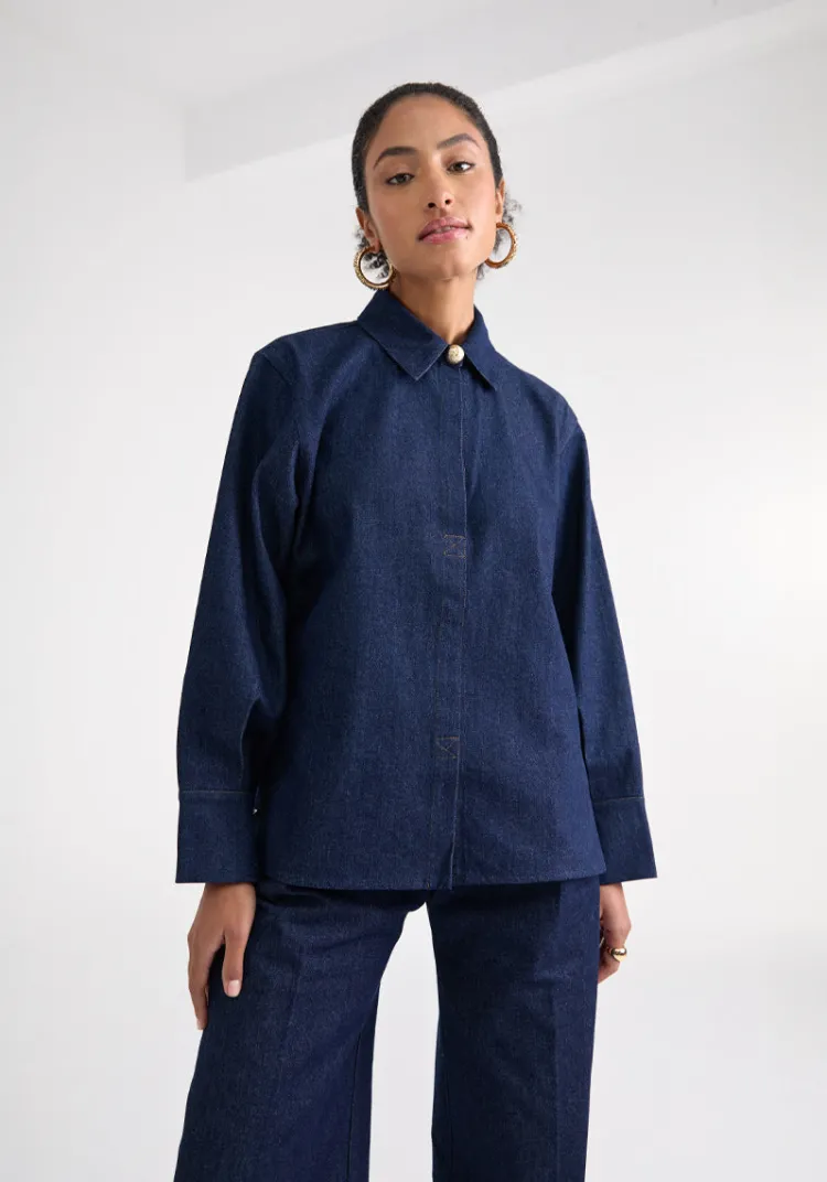 chemise_paiva_denim_brut_2.webp Shop Chemise PAIVA Tops & Tees | Chemises