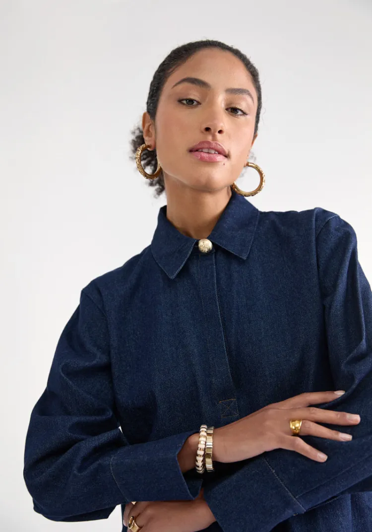 chemise_paiva_denim_brut_4.webp Shop Chemise PAIVA Tops & Tees | Chemises