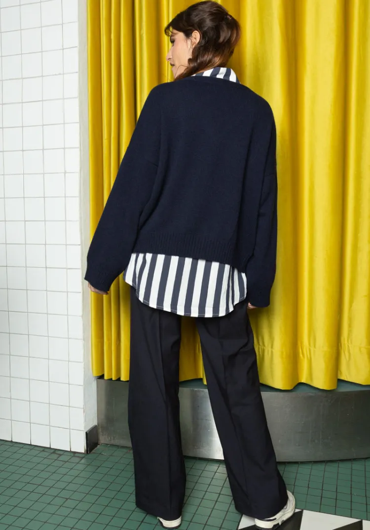 gilet_duarte_navy_3.webp Shop Gilet DUARTE Sweats & Mailles