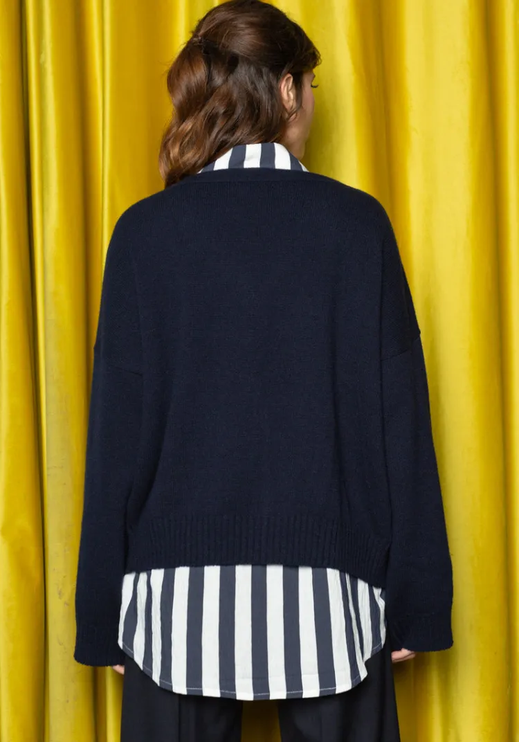 gilet_duarte_navy_4.webp Shop Gilet DUARTE Sweats & Mailles