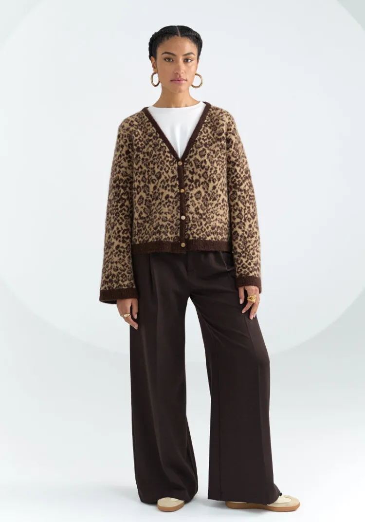 gilet_marques_lopard_2.webp Discount Gilet MARQUES Sweats & Mailles