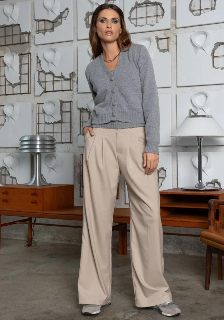 Fashion Gilet TIMO Grey Sweats & Mailles