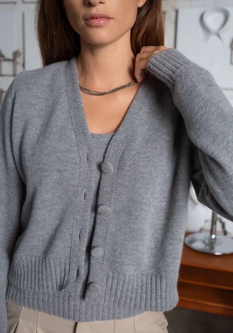 gilet_timo_grey_2.webp Fashion Gilet TIMO Grey Sweats & Mailles