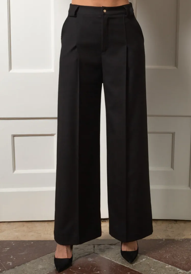 Online Pantalon GIRAO Black Pants