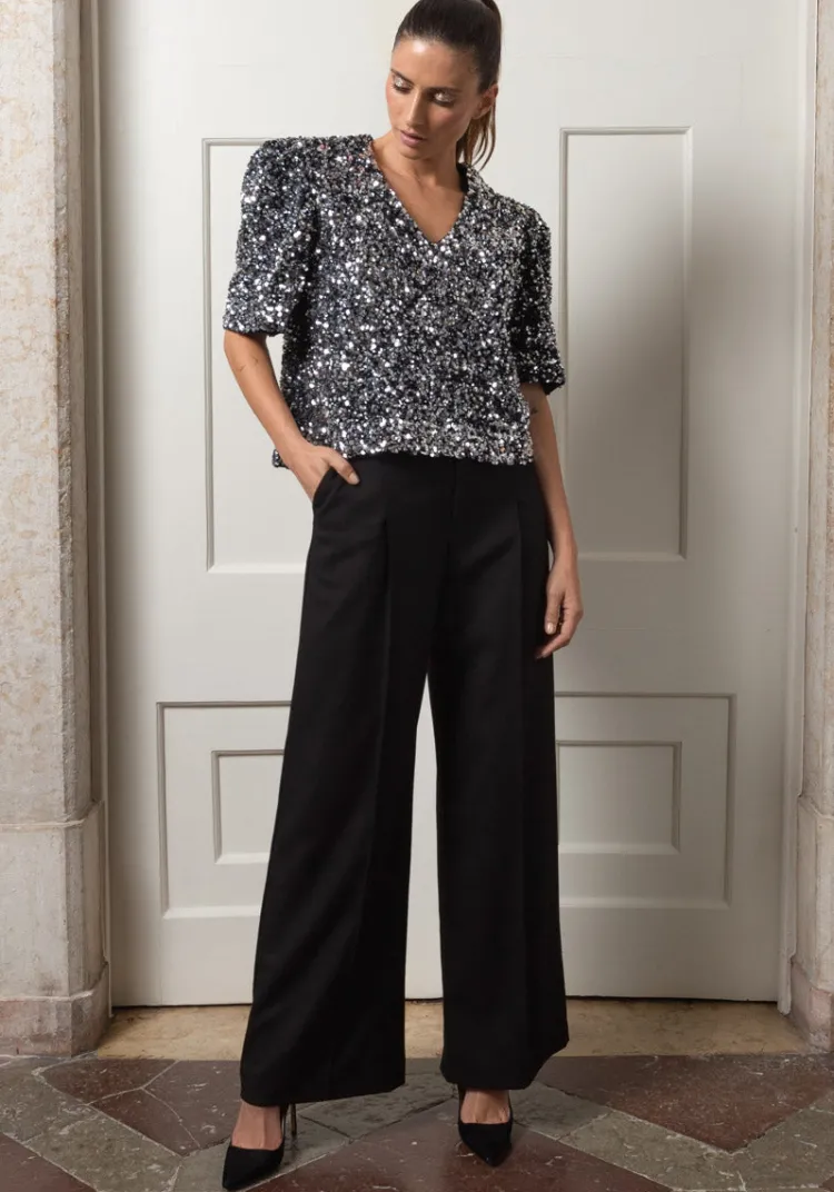 Online Pantalon GIRAO Black Pants