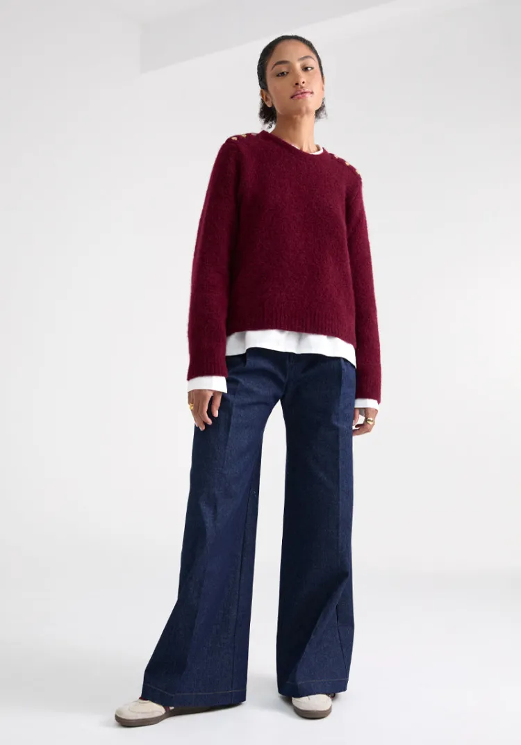 pull_elenco_bordeaux_2.webp Best Sale Pull ELENCO Sweats & Mailles