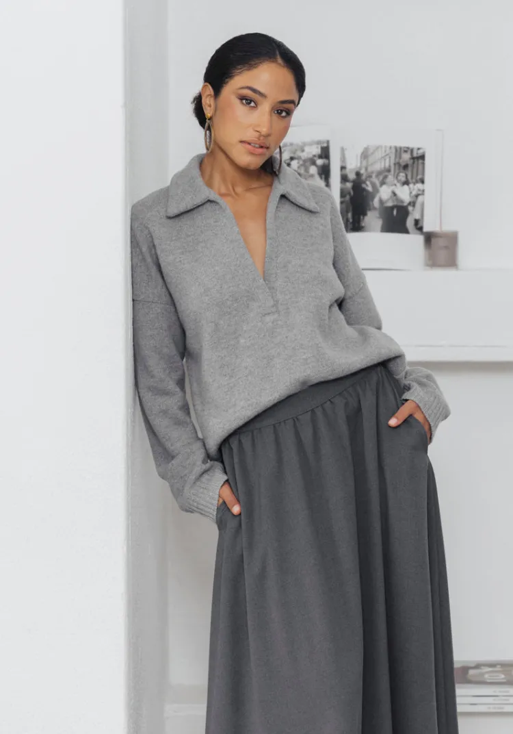 pull_loures_grey_8.webp Discount Pull LOURES Sweats & Mailles