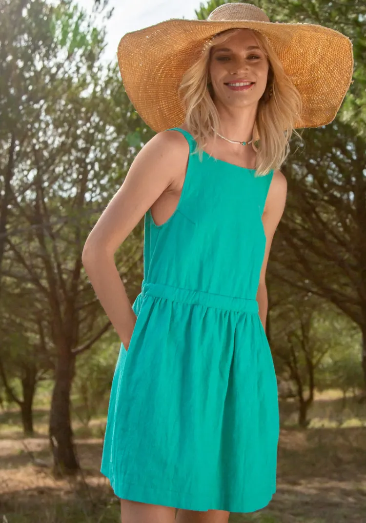robe_gaya_lin_green_3.webp Fashion Robe GAYA Dresses