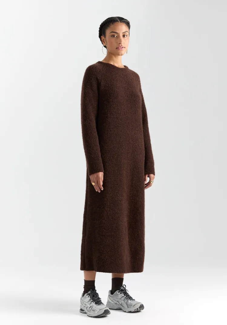 robe_maille_elva_chocolat_3.webp Clearance Robe maille ELVA Dresses | Sweats & Mailles