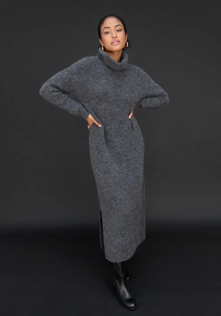 robe_maille_shela_anthracite_3.webp Hot Robe maille SHELA Dresses | Sweats & Mailles
