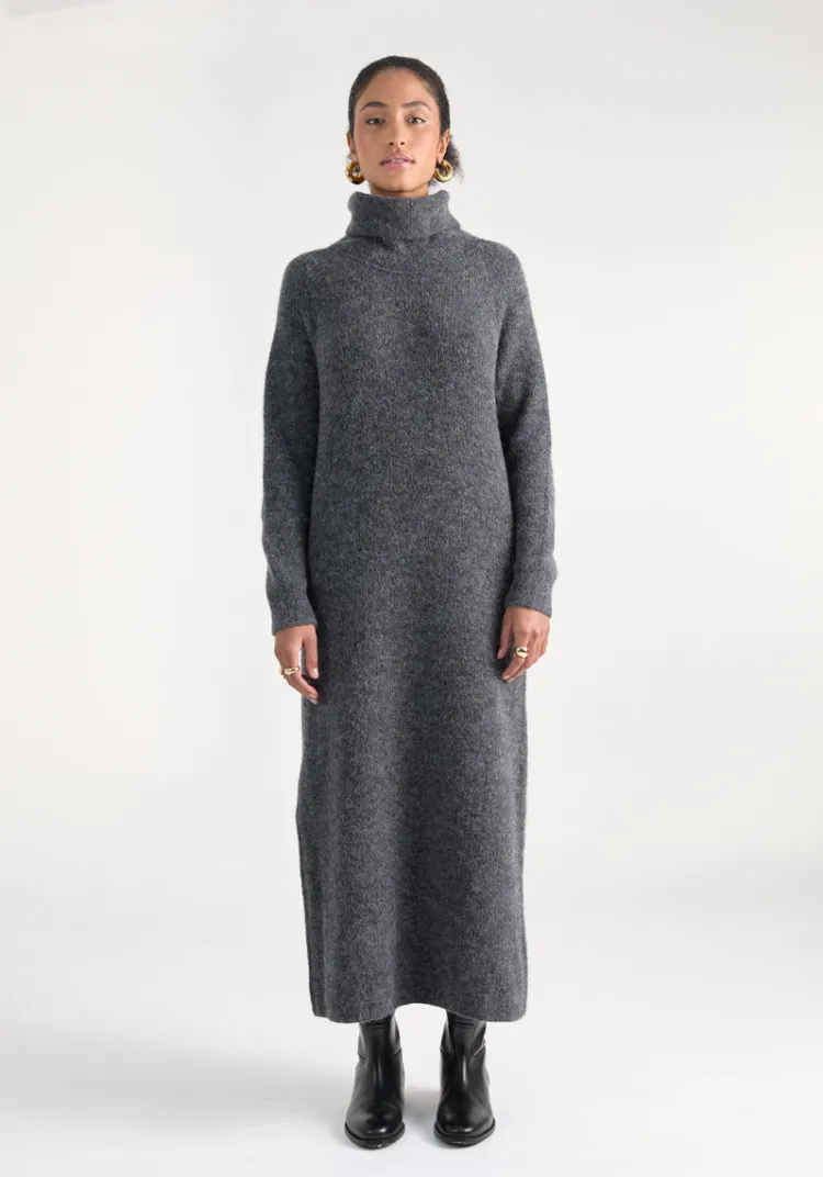 robe_maille_shela_anthracite_4.webp Hot Robe maille SHELA Dresses | Sweats & Mailles
