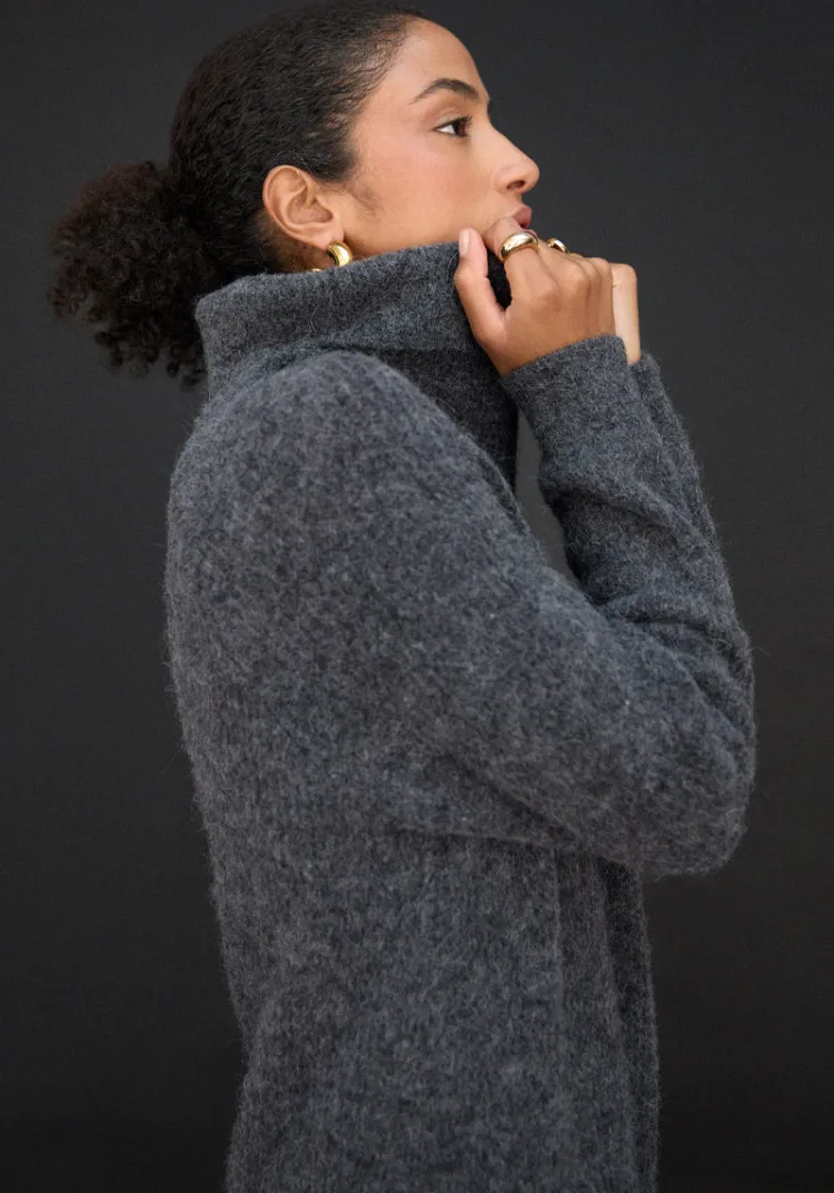 robe_maille_shela_anthracite_8.webp Hot Robe maille SHELA Dresses | Sweats & Mailles