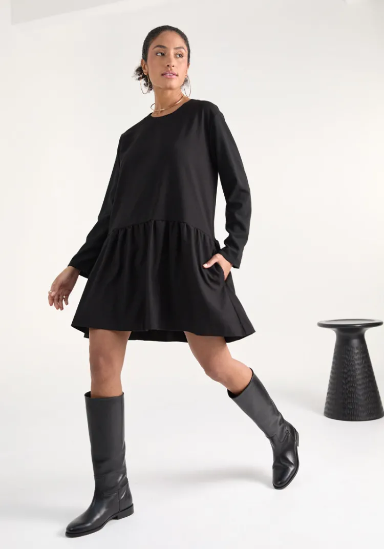 Fashion Robe MOÇA Black Dresses