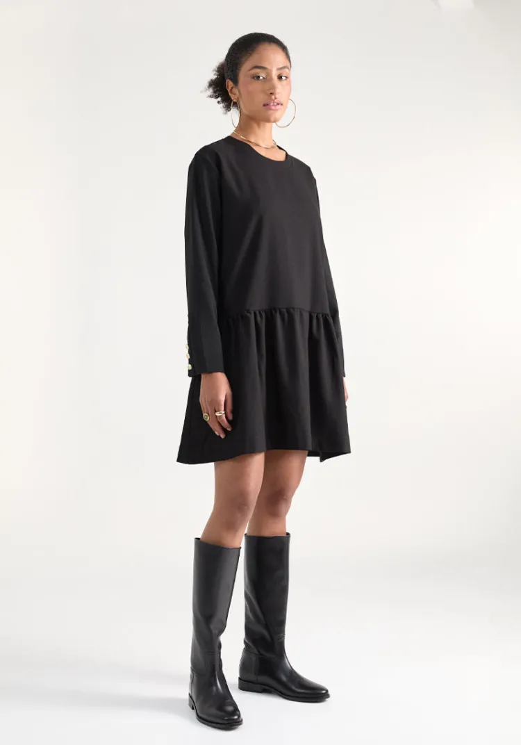 Fashion Robe MOÇA Black Dresses