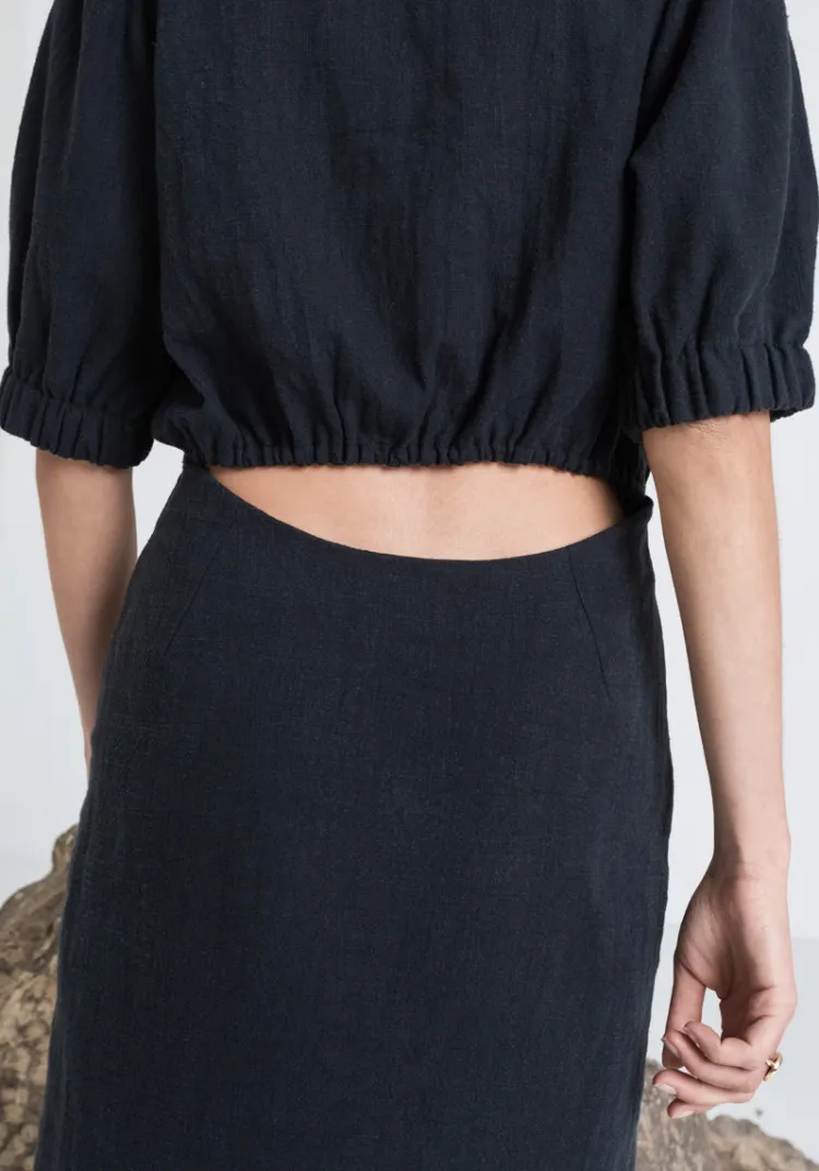 robe_peonia_lin_noir_4.webp Cheap Robe PEONIA Dresses