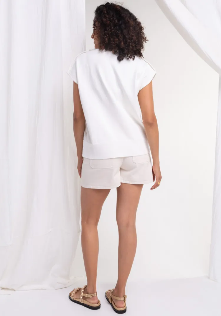 short_costa_cru_2.webp Best Sale Short COSTA écru Jupes & Shorts