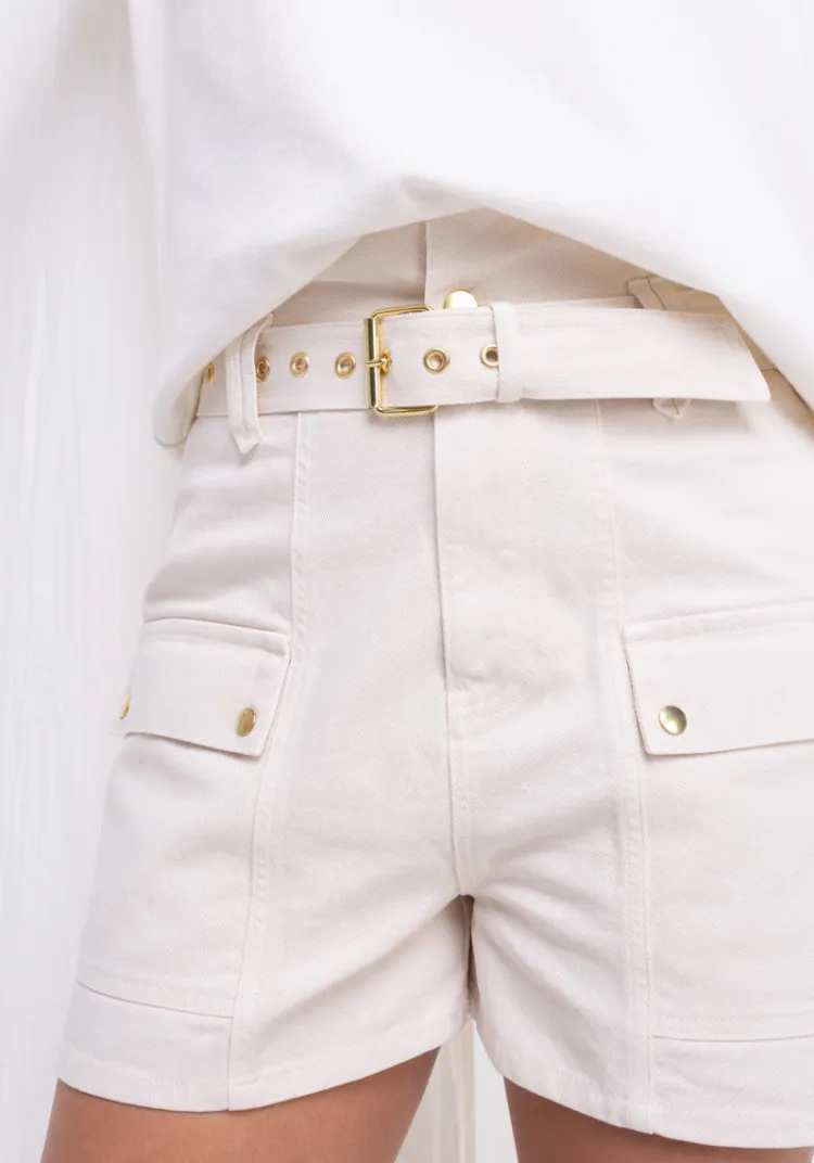 short_costa_cru_3.webp Best Sale Short COSTA écru Jupes & Shorts