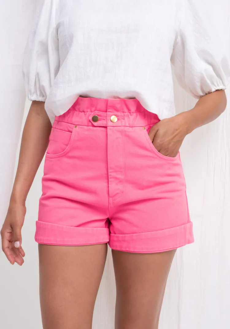 Sale Short LUIS Néon Pink Jupes & Shorts
