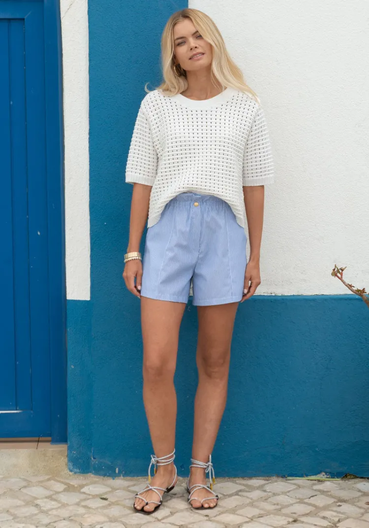 short_luso_stripes_4.webp Clearance Short LUSO Jupes & Shorts