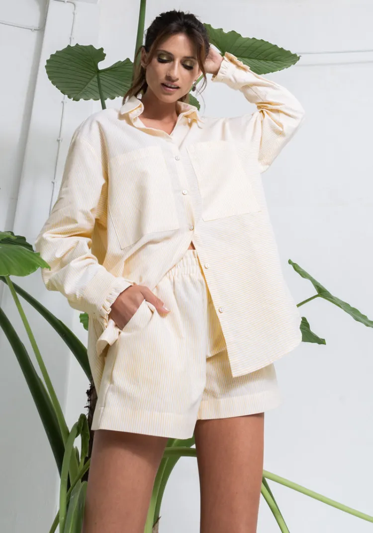 short_malva_stripes_vanille_2.webp Fashion Short MALVA Jupes & Shorts