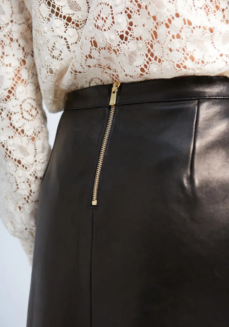 songe_studio__jupe_bahru_cuir_5.webp Clearance & SONGE Studio & Jupe BAHRU cuir Jupes & Shorts | Leather