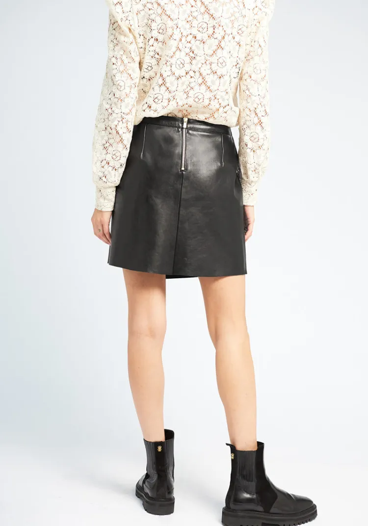 songe_studio__jupe_bahru_cuir_6.webp Clearance & SONGE Studio & Jupe BAHRU cuir Jupes & Shorts | Leather
