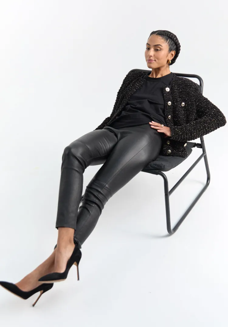 Shop & SONGE Studio & Legging cuir AYER Leather | Pants