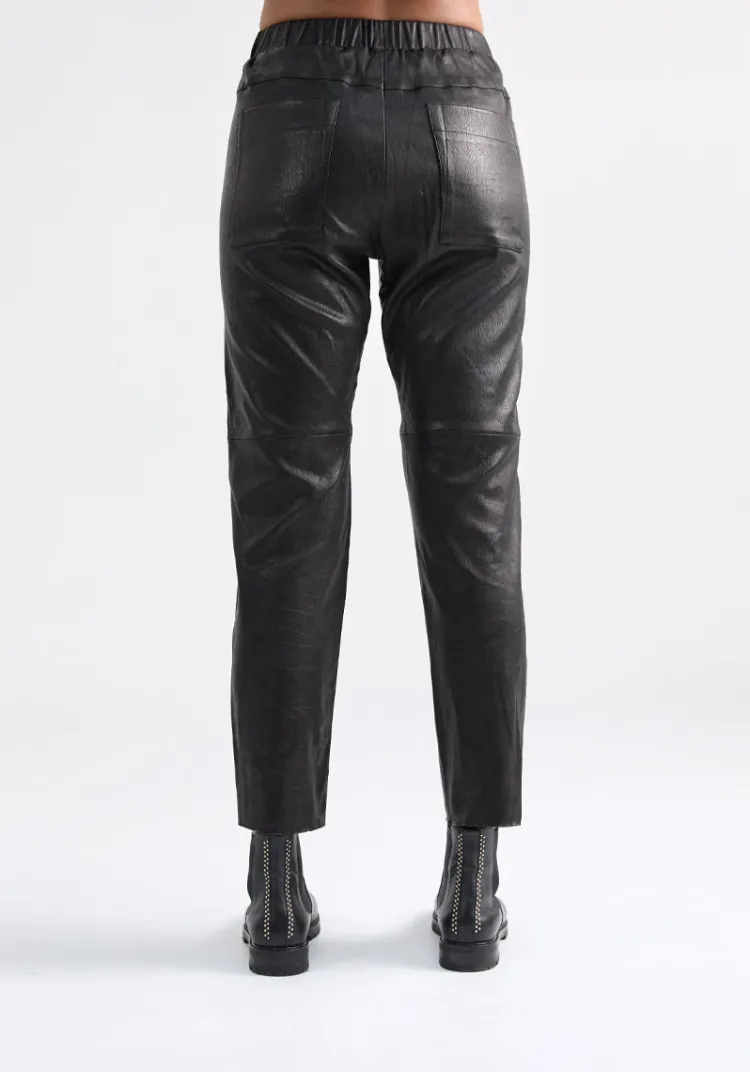 songe_studio__pantalon_cuir_amoy_3.webp Best Sale & SONGE Studio & Pantalon cuir AMOY Leather | Pants