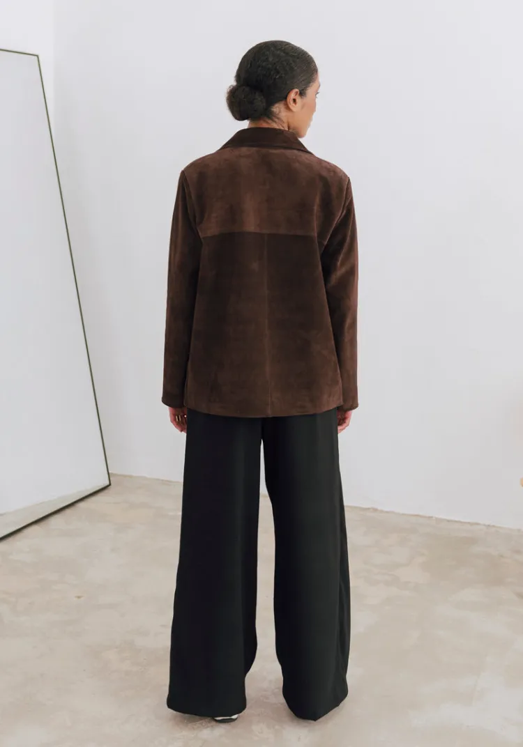 songe_studio__veste_cuir_vedras_brown_4.webp Discount & SONGE Studio & Veste cuir VEDRAS Leather | Jackets And Coats