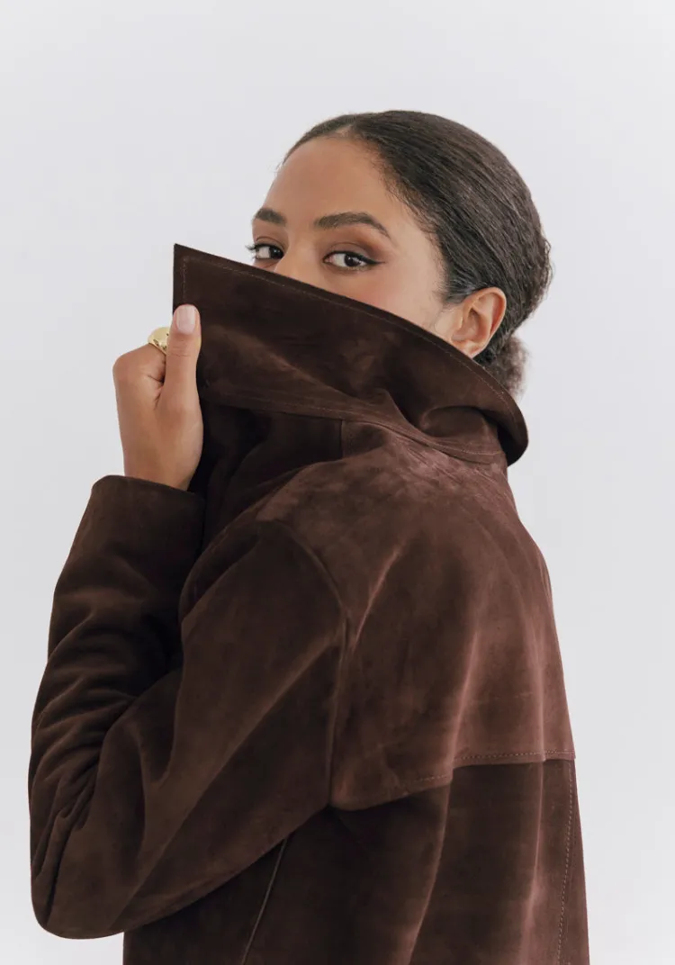 songe_studio__veste_cuir_vedras_brown_8.webp Discount & SONGE Studio & Veste cuir VEDRAS Leather | Jackets And Coats