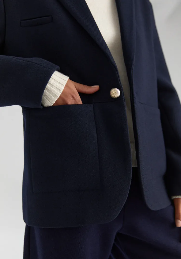 songe_studio__veste_moita_navy_5.webp Flash Sale & SONGE Studio & Veste MOITA Navy Jackets And Coats