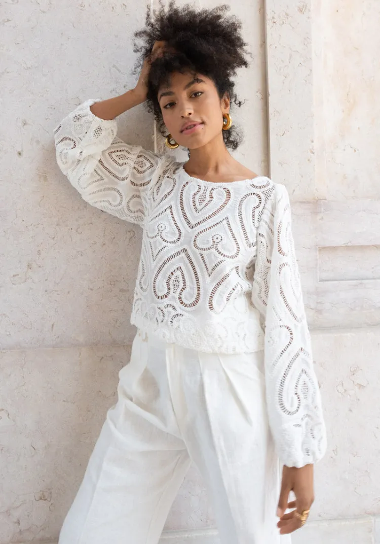 top_agua_broderie_2.webp Outlet Top AGUA Tops & Tees