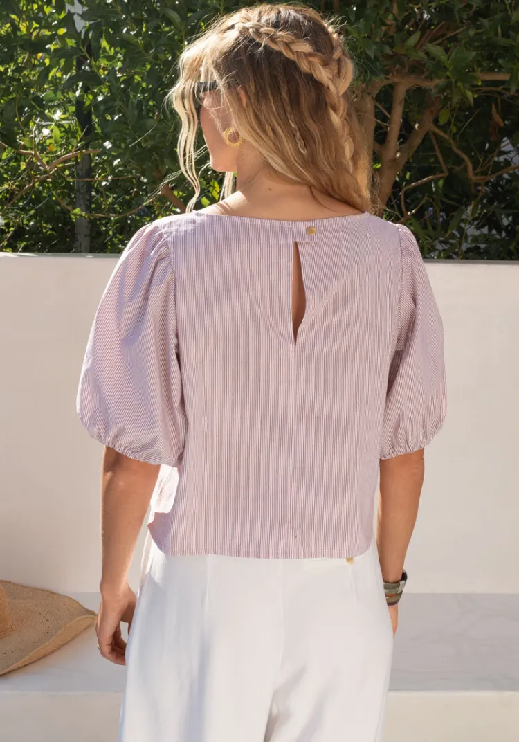 top_calda_cherry_stripes_2.webp Fashion Top CALDA Tops & Tees