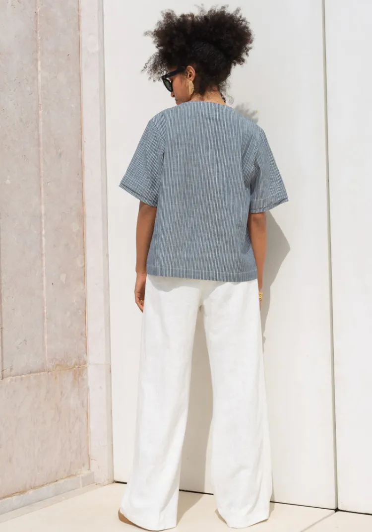 top_santos_blue_stripes_5.webp Best Sale Top SANTOS Tops & Tees