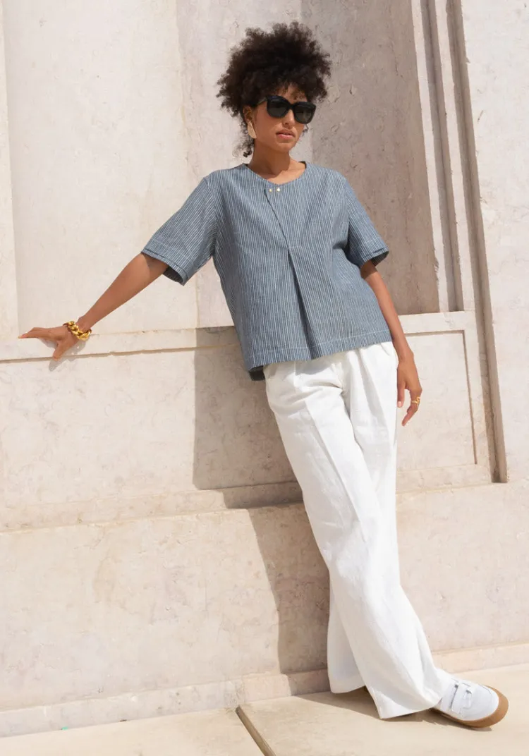 top_santos_blue_stripes_6.webp Best Sale Top SANTOS Tops & Tees