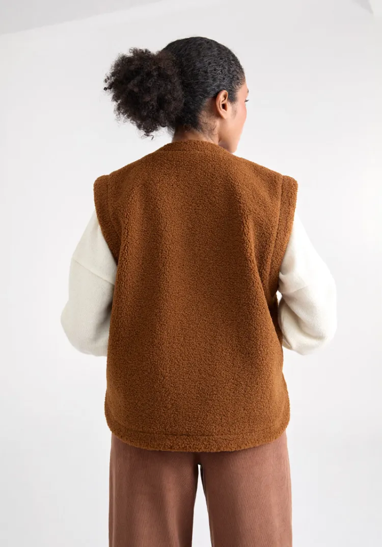 veste_ouro_shearling_cognac_7.webp Clearance Veste OURO Shearling Cognac Jackets And Coats