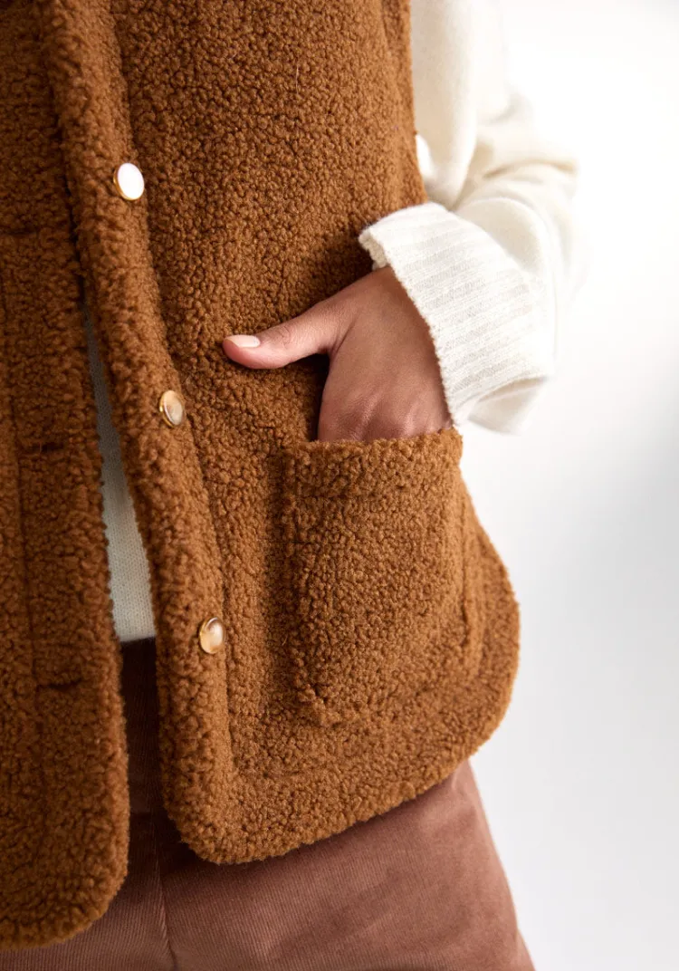 veste_ouro_shearling_cognac_8.webp Clearance Veste OURO Shearling Cognac Jackets And Coats